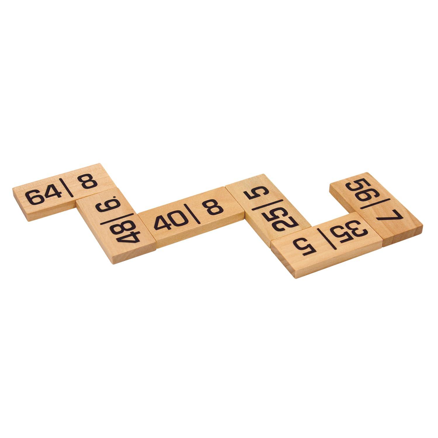 Family Games Family Games America Mathable Domino 57 Piece Set, Blue
