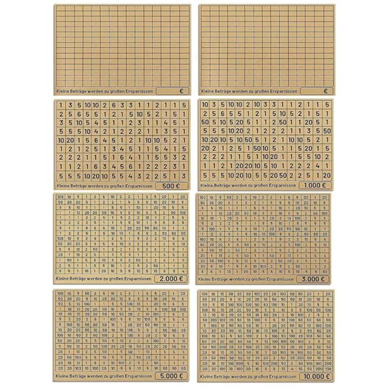 miihello miihello Wooden Money Box Money Bank Cash Coin Retro Money Savings Box with Counter for Savings Goal, Money Saver with Countdown and Money TargetGift for Boys Girls