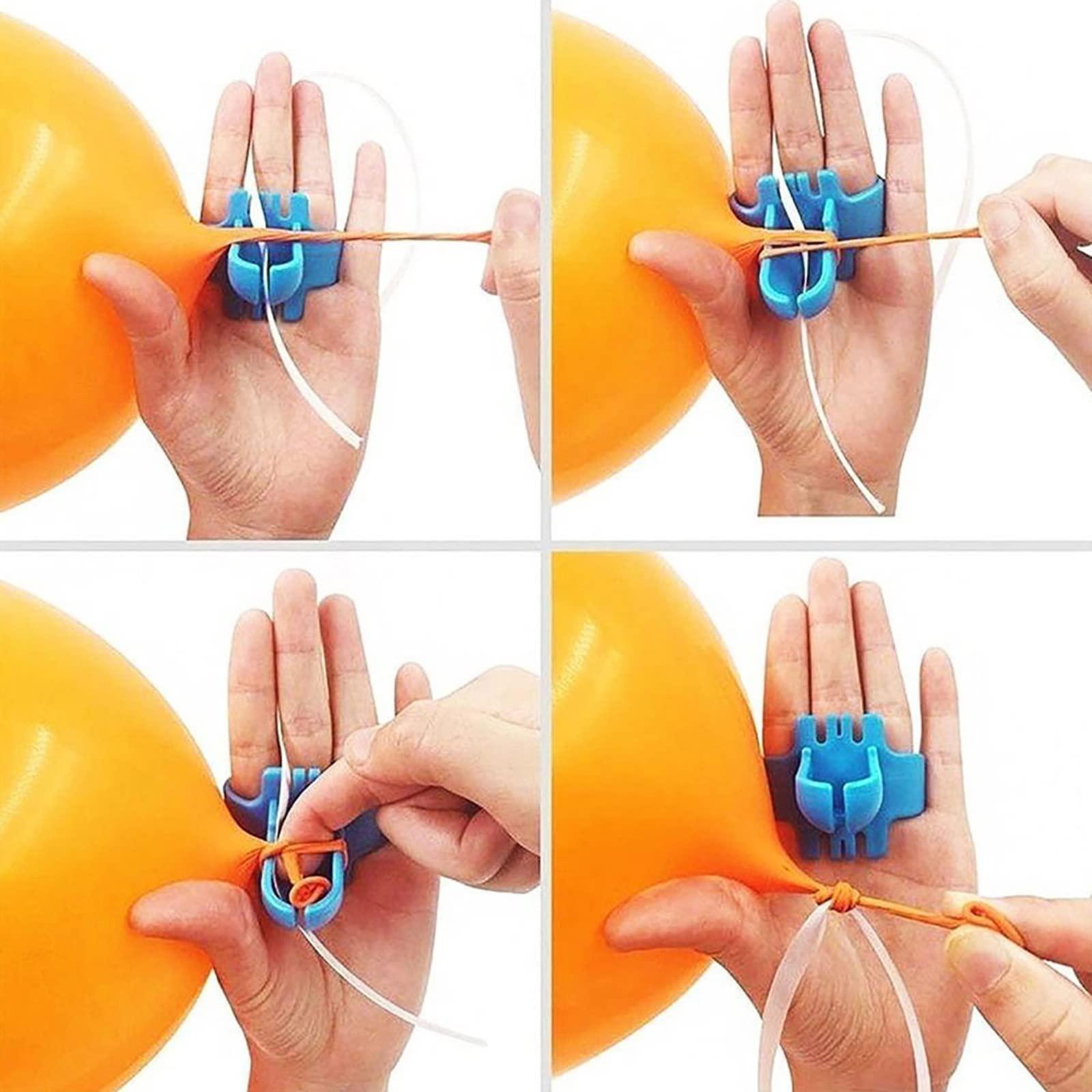FuXinWorld FuXinWorld Balloon Tie Tool,Balloon Knot Tying Tool Device Balloons Knotting Faster Save Time, Balloon Tying Tool Accessories for Latex Balloons, Balloon Column Arches, Party Supplies,Blue