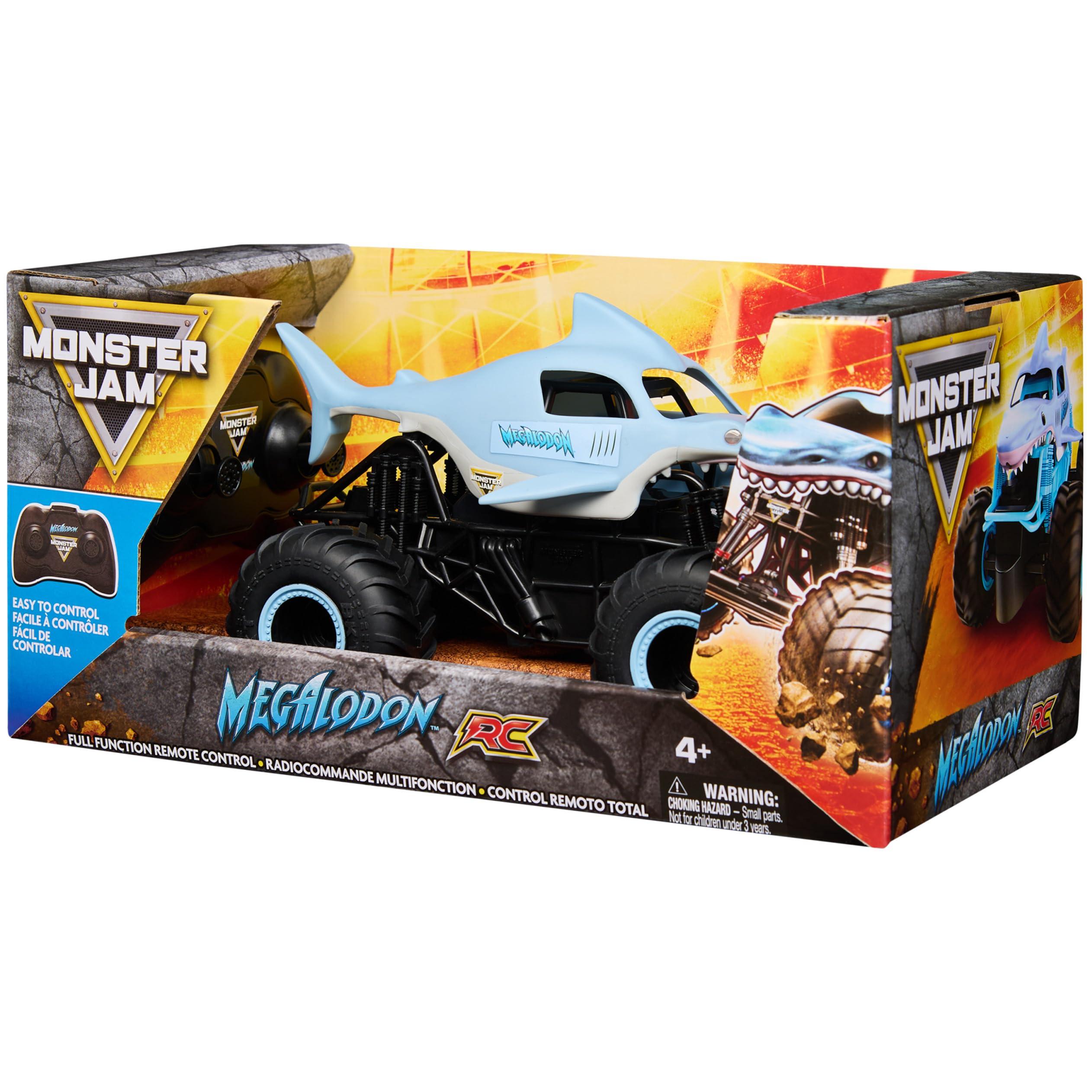 Monster Jam Monster Jam, Official Megalodon Remote Control Monster Truck, 1:24 Scale, 2.4 GHz, for Ages 4 and Up