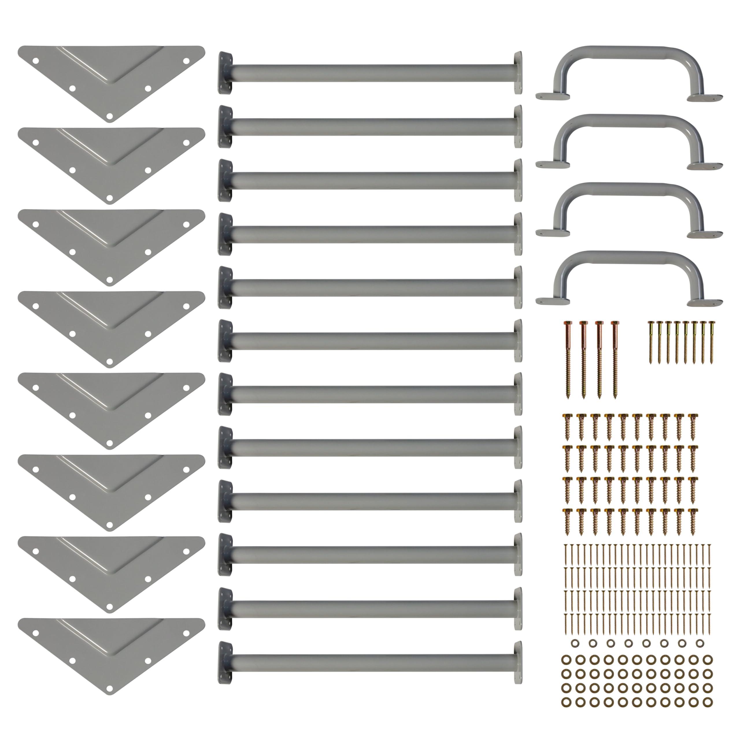 Jack and June Jack and June DIY Monkey Bars Kit Heavy Duty and Durable Do It Yourself UV-Resistant Outdoor Fun for Kids