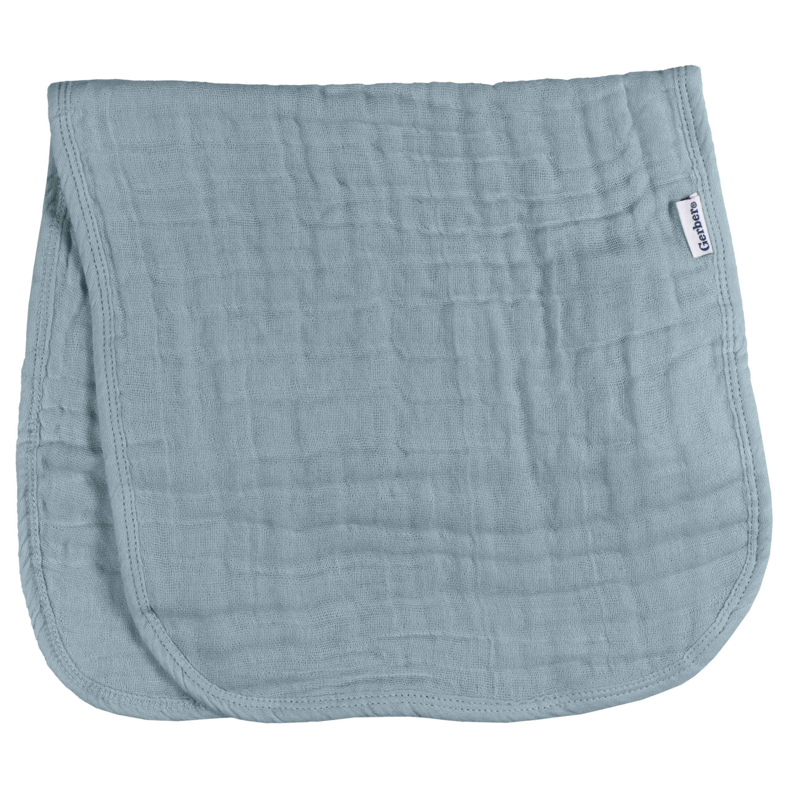 Gerber Gerber Baby Unisex Muslin Burp Cloths 6-Pack, Multi Rainbow, Large Size 20" x 10"