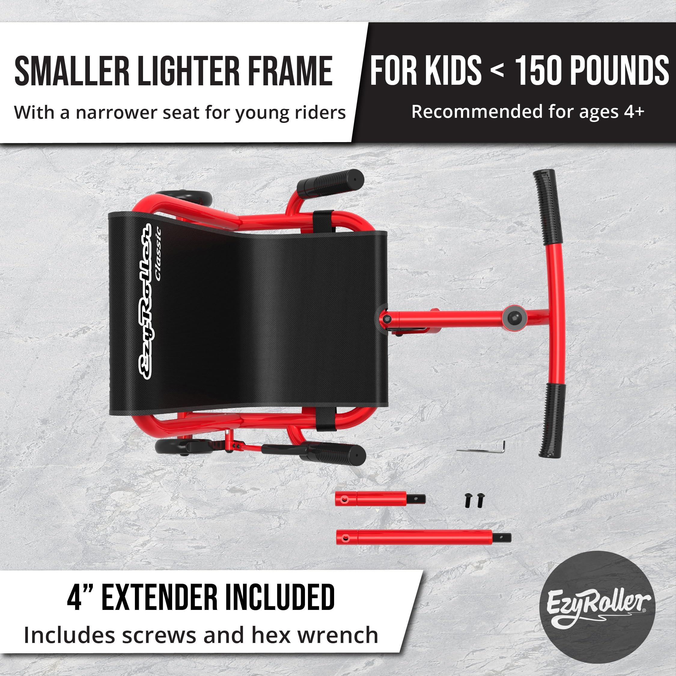 EzyRoller EzyRoller Classic Ride On Scooter and Go Kart for Kids Ages 4+ - Red LED Limited Edition