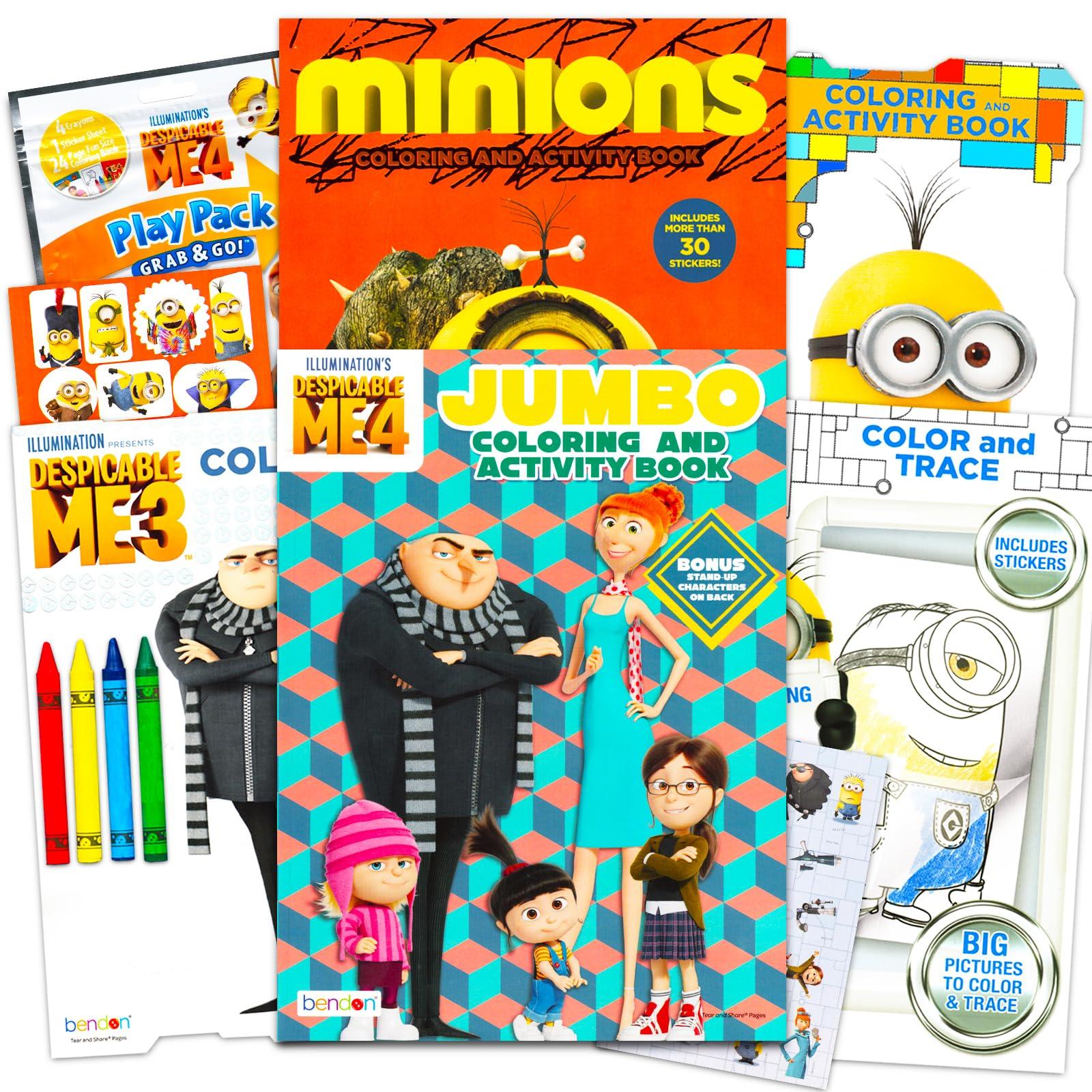 Despicable Me Minions Despicable Me Minions Coloring Book Bundle with 6 Activity and Coloring Books, Stickers, Crayons, and More