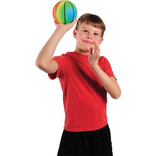 DollarItemDirect DollarItemDirect Rainbow Basketballs 5 inches, Sold by 4 Dozens