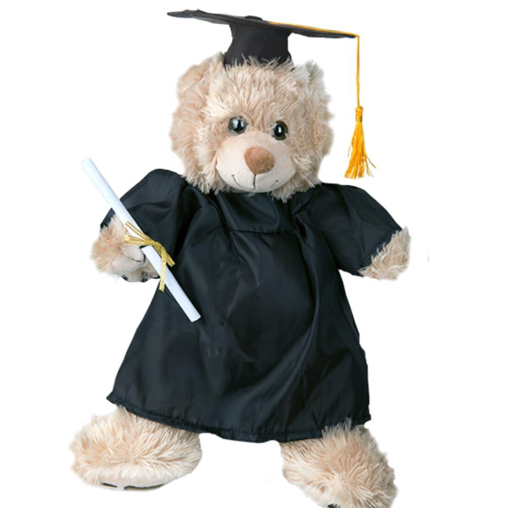 PLUSH TOYS WONDERLAND Stuffed Animals Graduation Gown & Cap Outfit for Your Teddy Friend Fits Most 14"-18" Stuffed Soft Toys!