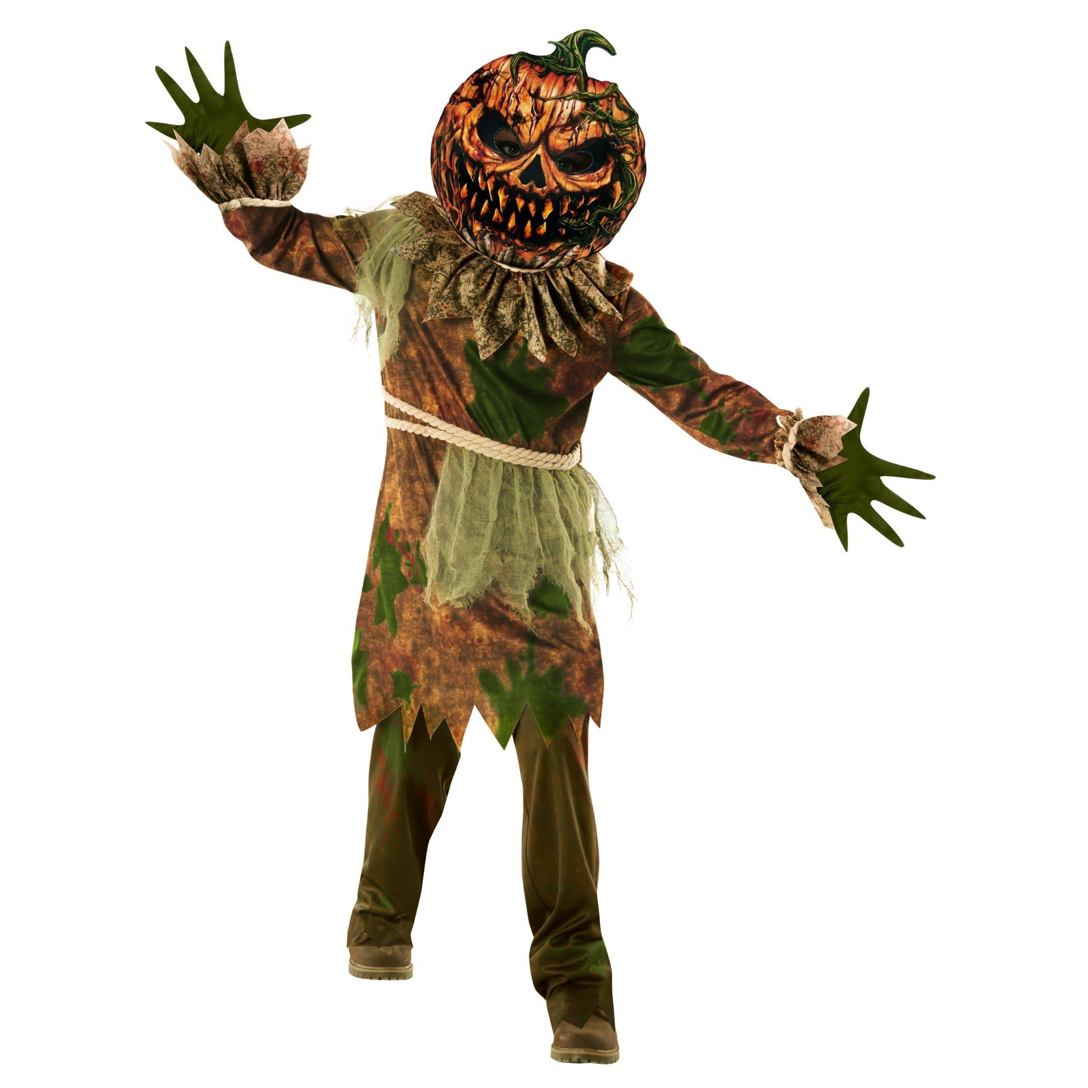 Morph Morph Scary Pumpkin Costume For Boys Scary Halloween Costumes For Kids Pumpkin Costume Kids Pumpkin Grim Reaper Costume Kids Medium