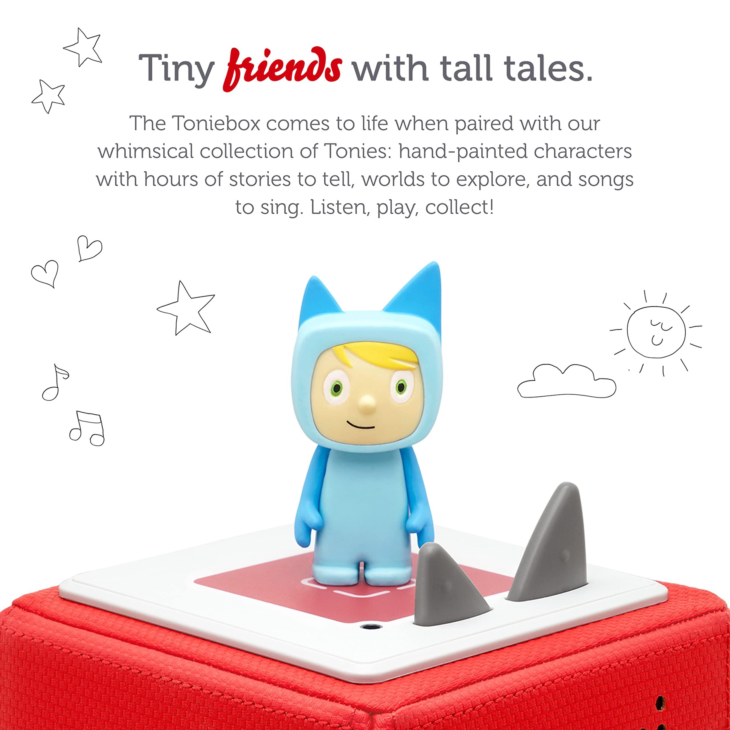 Tonies Tonies Creative Audio Character - Record and Upload up to 90 Minutes of Your Own Stories and Songs - Light Blue/Light