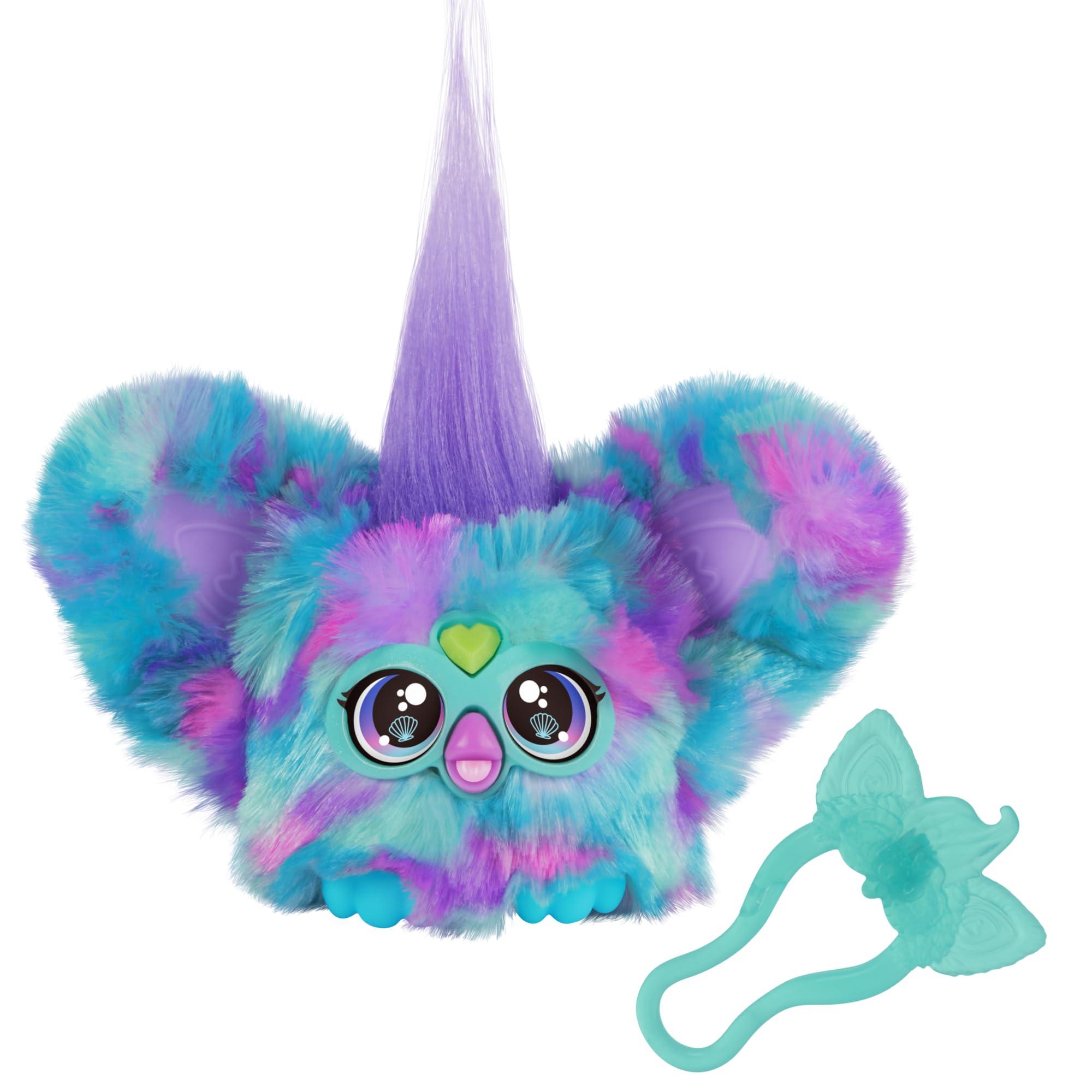 Furby Furby Furblets Mer-May Mini Friend, 45+ Sounds, Ocean Music, Speaks Only Furbish, Electronic Plush Toys for Girls & Boys, Interactive Pets, Multicolor, 6+