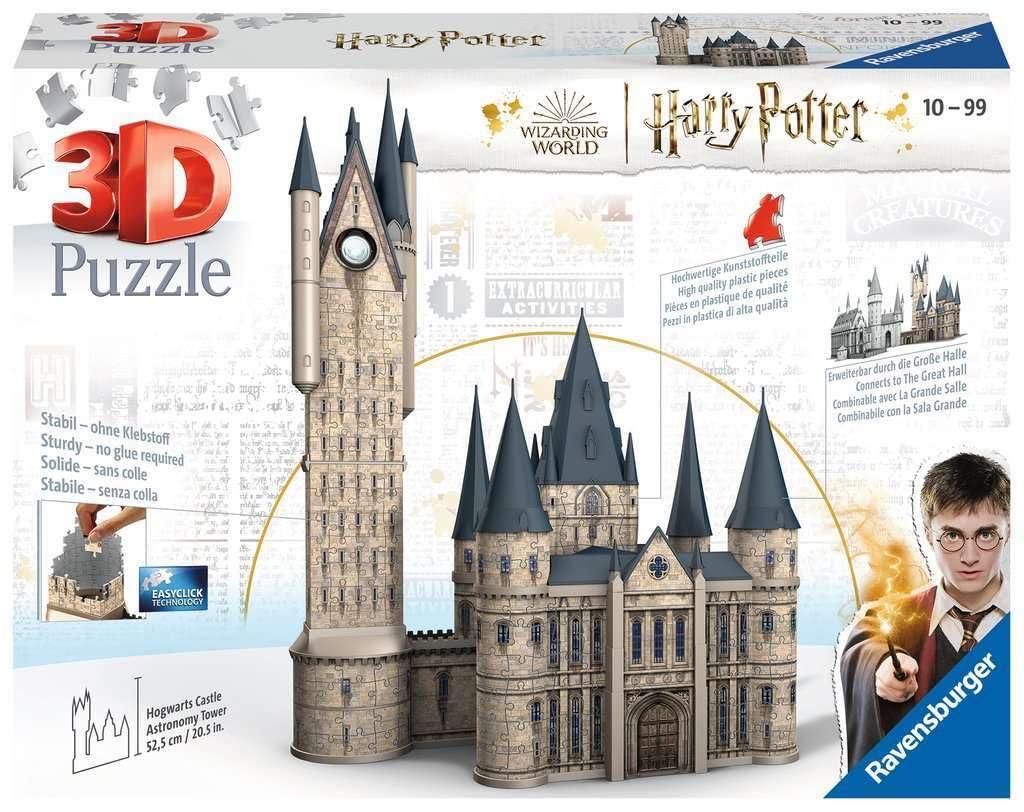 Ravensburger Ravensburger Harry Potter Gifts - 3D Jigsaw Puzzles for Kids and Adults Age 10 Years Up - Hogwarts Astronomy Tower - 540 Pieces - No Glue Required