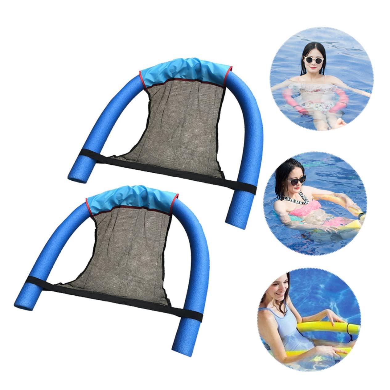 Yardwe Yardwe 4 Pcs Swimming Chair Net Pocket Outdoor Chaise Lounge Floating Pool Lounge Swimming Chair Nets Mesh Pool Floats Noodles for Swimming Pools Polyester Aerated Water Pool Party Grid