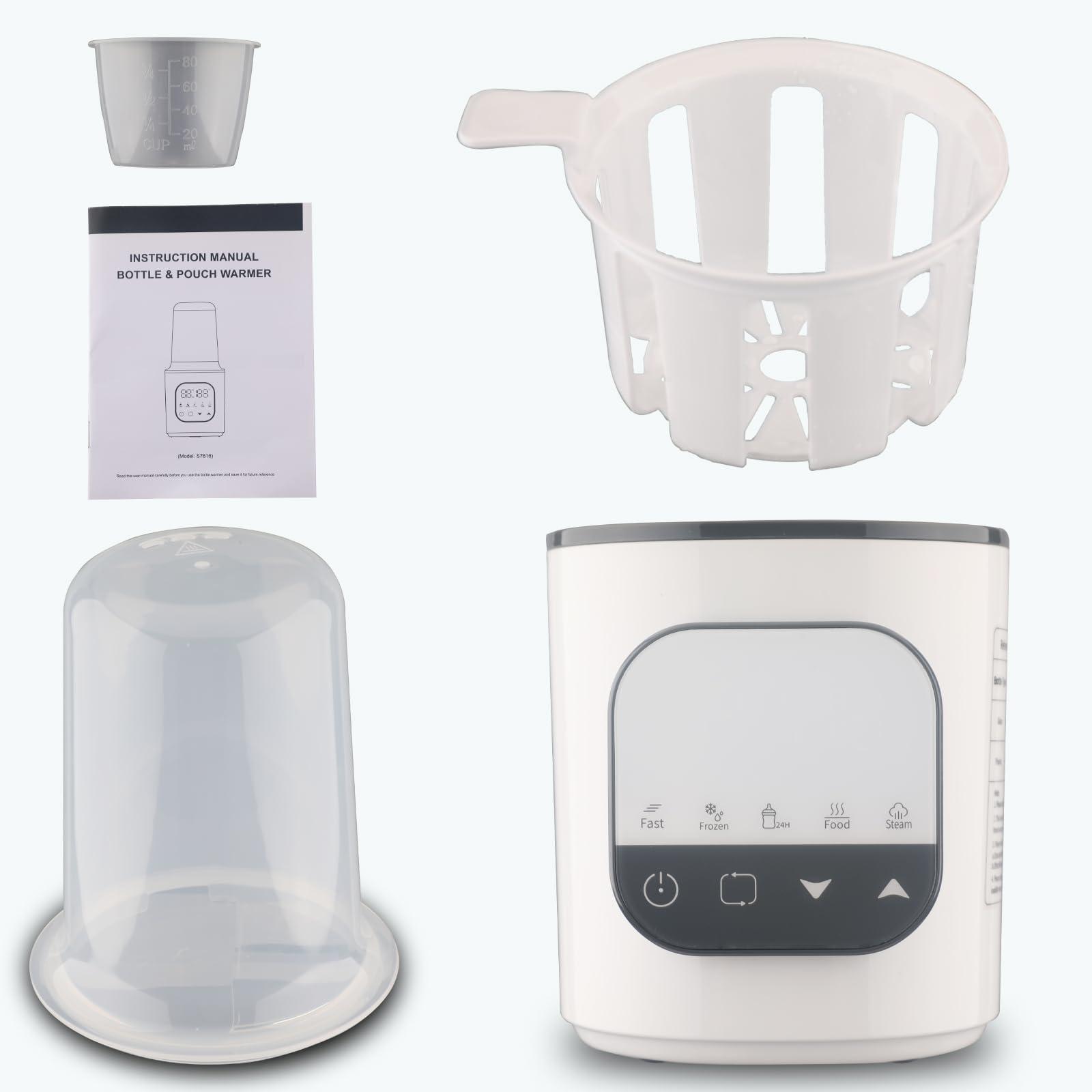 Rivulet Bottle Warmer, Rivulet Fast Baby Bottle Warmer for Breastmilk and Formula,Timer and Accurate Temp Control w/Digital Display, 10-in-1 Fast Baby Food Heater, Frozen, Steam,24H Keep Warm for All Bottles