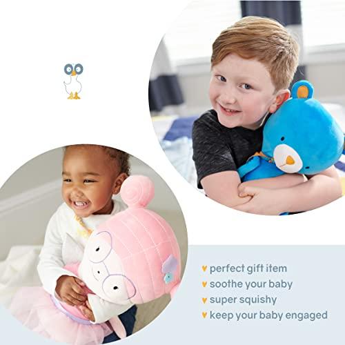 GooseWaddle GooseWaddle Luxury Soft Tripp Baby Plush Doll, Ultra Comfort Soothing Material for Infant and Toddlers, Slim Legs and Easy Grab Ears for Safe Play, Machine Washable 100% Polyester (Fox)