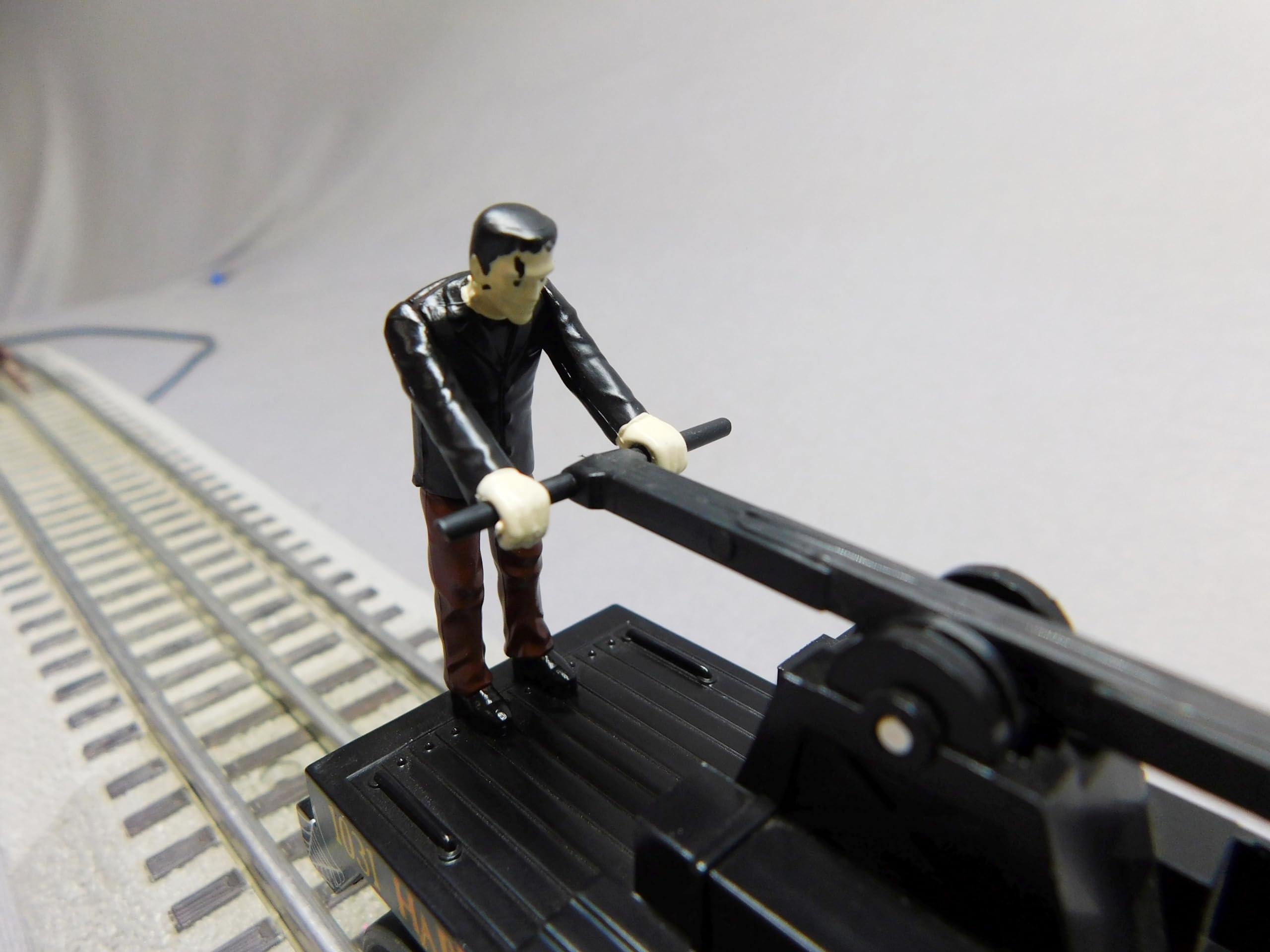 M.T.H. Electric Trains MTH RAILKING Halloween (Black) Operating Hand CAR MOW 30-5242