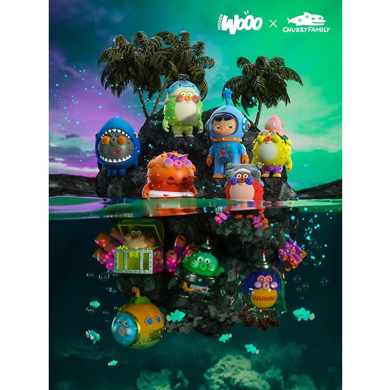 (Hidden Wooo) HIDDEN WOOO x CHUBBY FAMILY CHUBBYPOPO Ocean Series ORIGIN VER. PVC Trading Figure, Box of 9