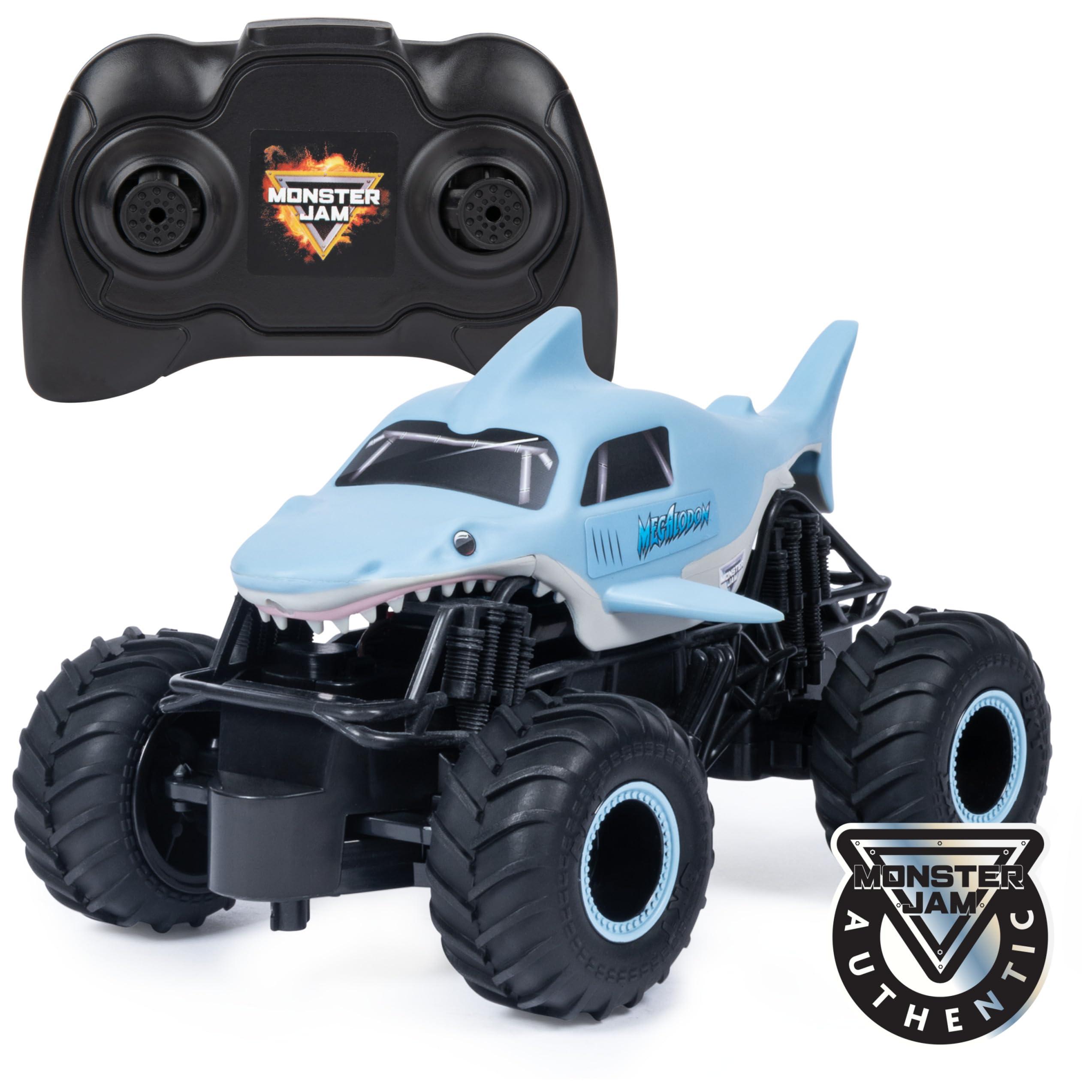 Monster Jam Monster Jam, Official Megalodon Remote Control Monster Truck, 1:24 Scale, 2.4 GHz, for Ages 4 and Up