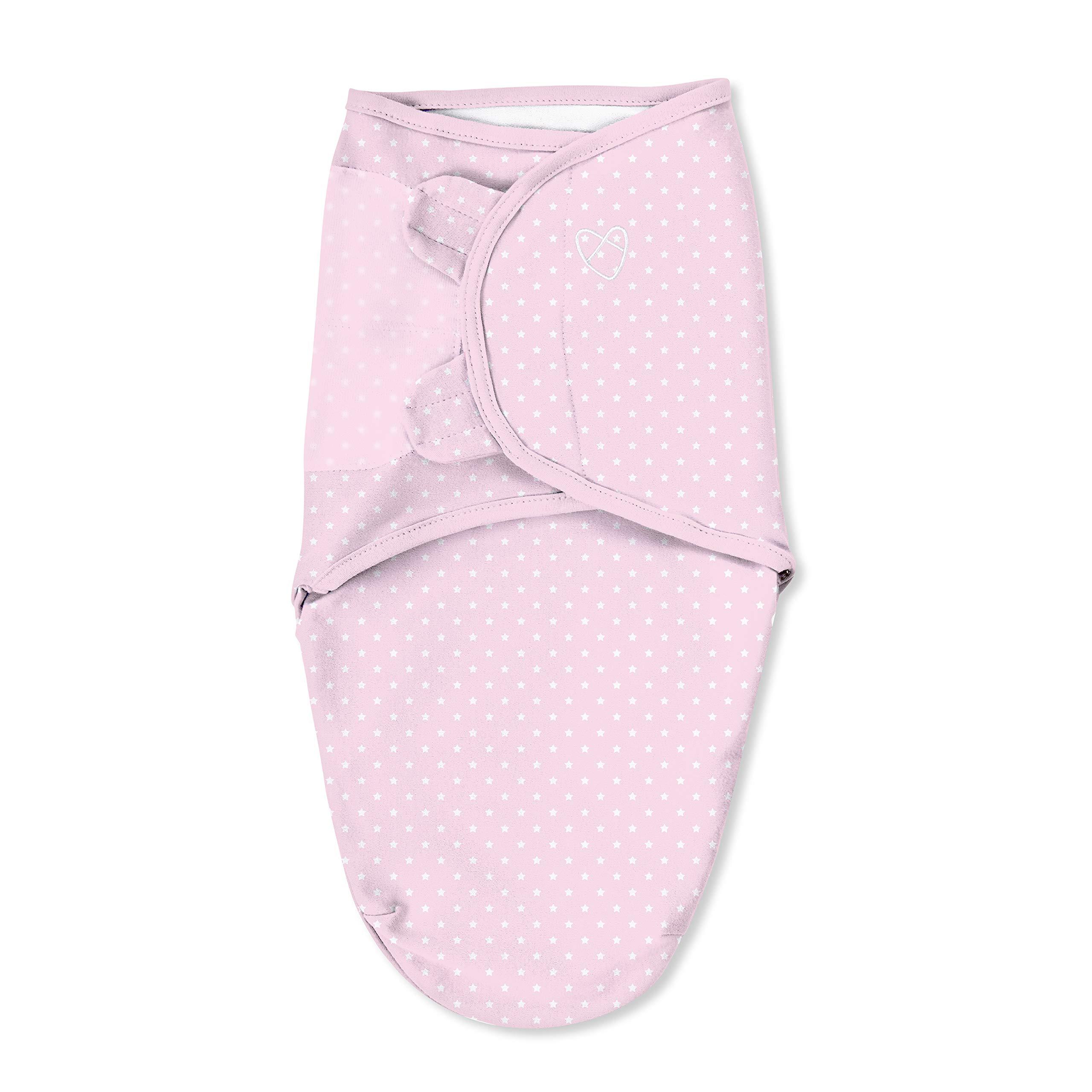 SwaddleMe SwaddleMe Original Swaddle Size Small, 0-3 Months, 2-Pack (Pink Polka Whale)