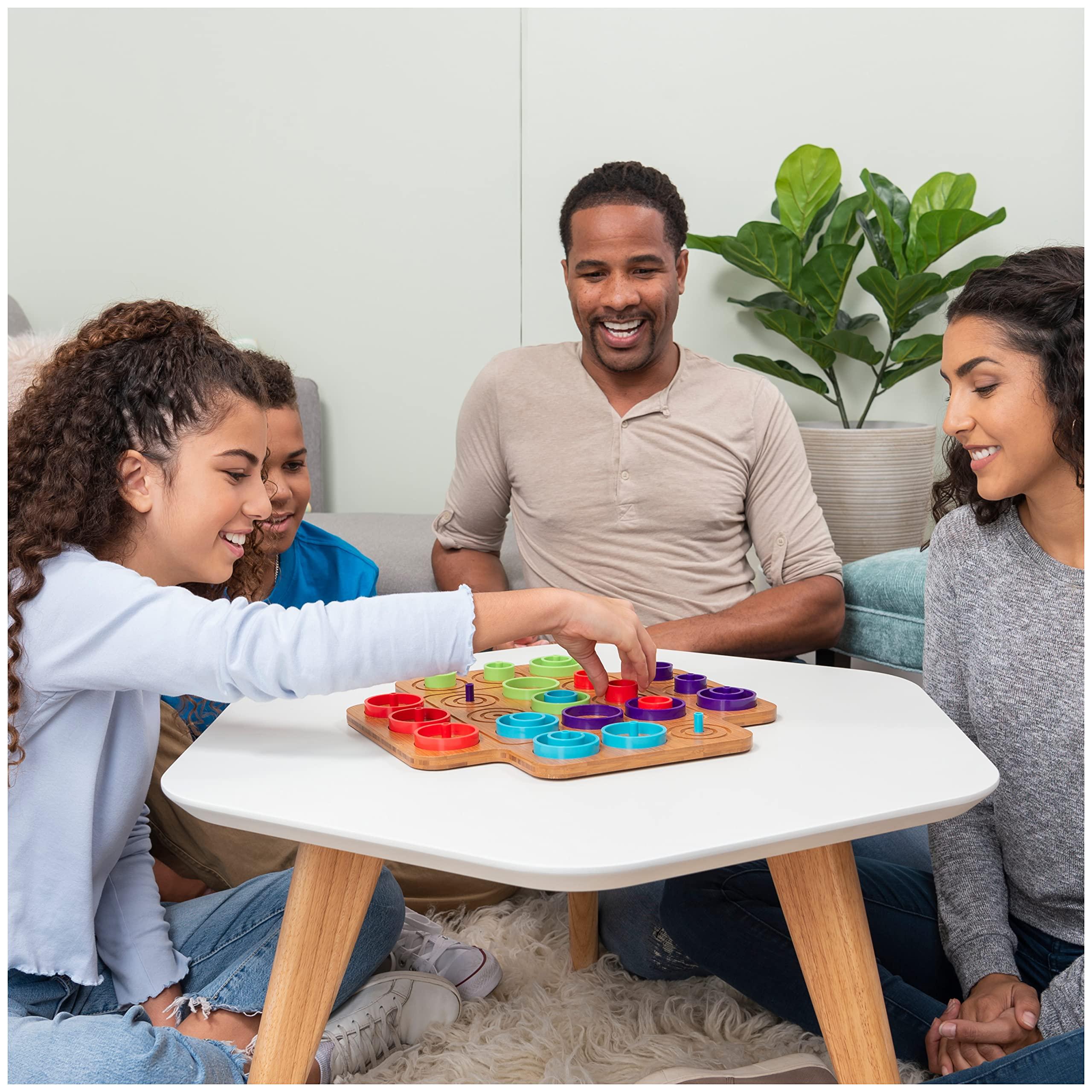 Marbles Spin Master Games, Otrio Wood Strategy Game, Fun Family Board Game, STEM Game, Interactive Puzzle Game, Family Game Night Game for Ages 8+