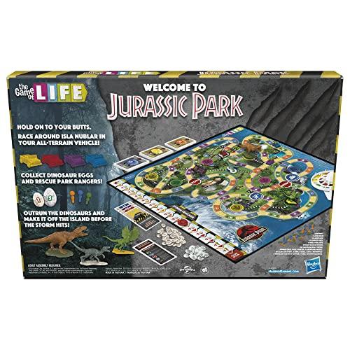 Hasbro Gaming Hasbro Gaming The Game of Life Jurassic Park Edition, Family Board Game for Kids Ages 8 and Up, Inspired by The Original Hit Movie