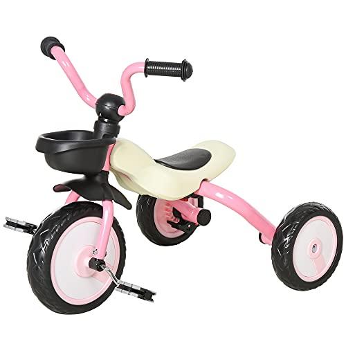 Pink tricycle for 3 year old best sale