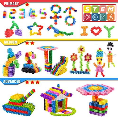 KASHIAOTE KASHIAOTE Gears Interlocking Learning Set, STEM Construction Toy Set - Building Kids Toys 180 Pcs - 10 Colors