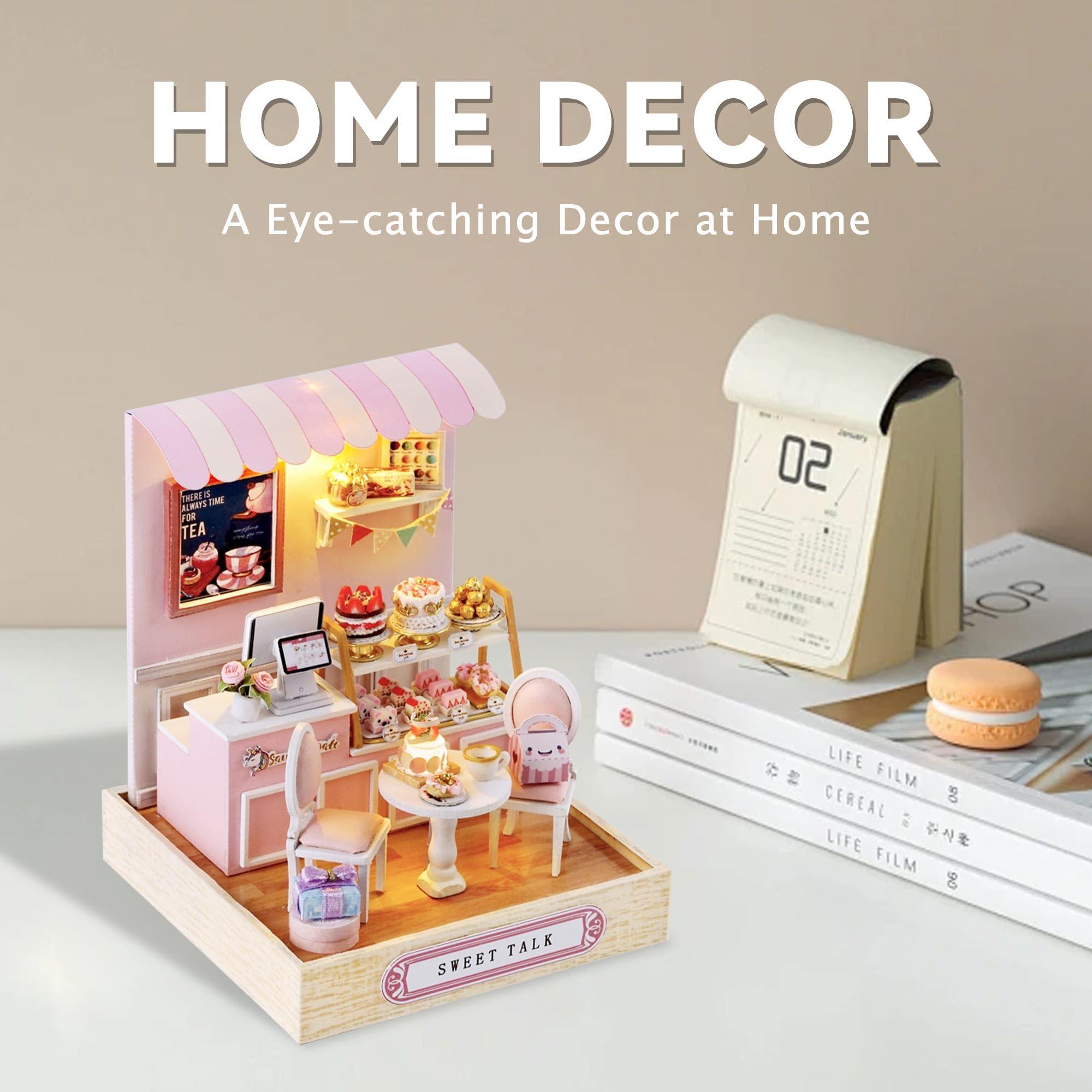 Flever Flever Dollhouse Miniature DIY House Kit Creative Room with Furniture for Romantic Valentine\'s Gift (Sweet Talk)