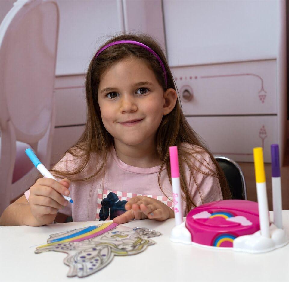 Barbie Barbie Fairy Glow Paint N\' Light | Glow Paint and Light Kit | 4 Markers & LED Lamp Base | Night Light | Creative Play| Arts & Crafts| Ages 3 Plus