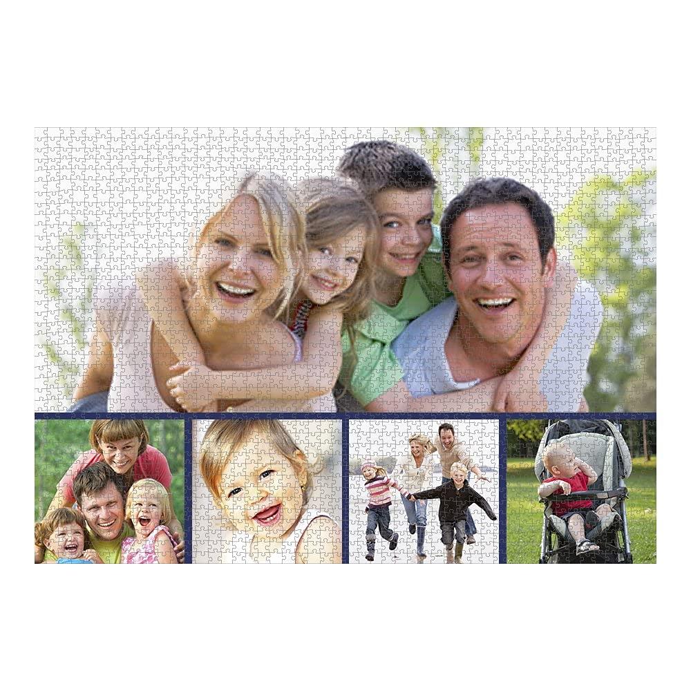 PuzzlesPrint Collage Jigsaw Puzzle | 2000 Piece Custom Photo Collage Puzzle | Personalized Jigsaw with 5 Images for Adults