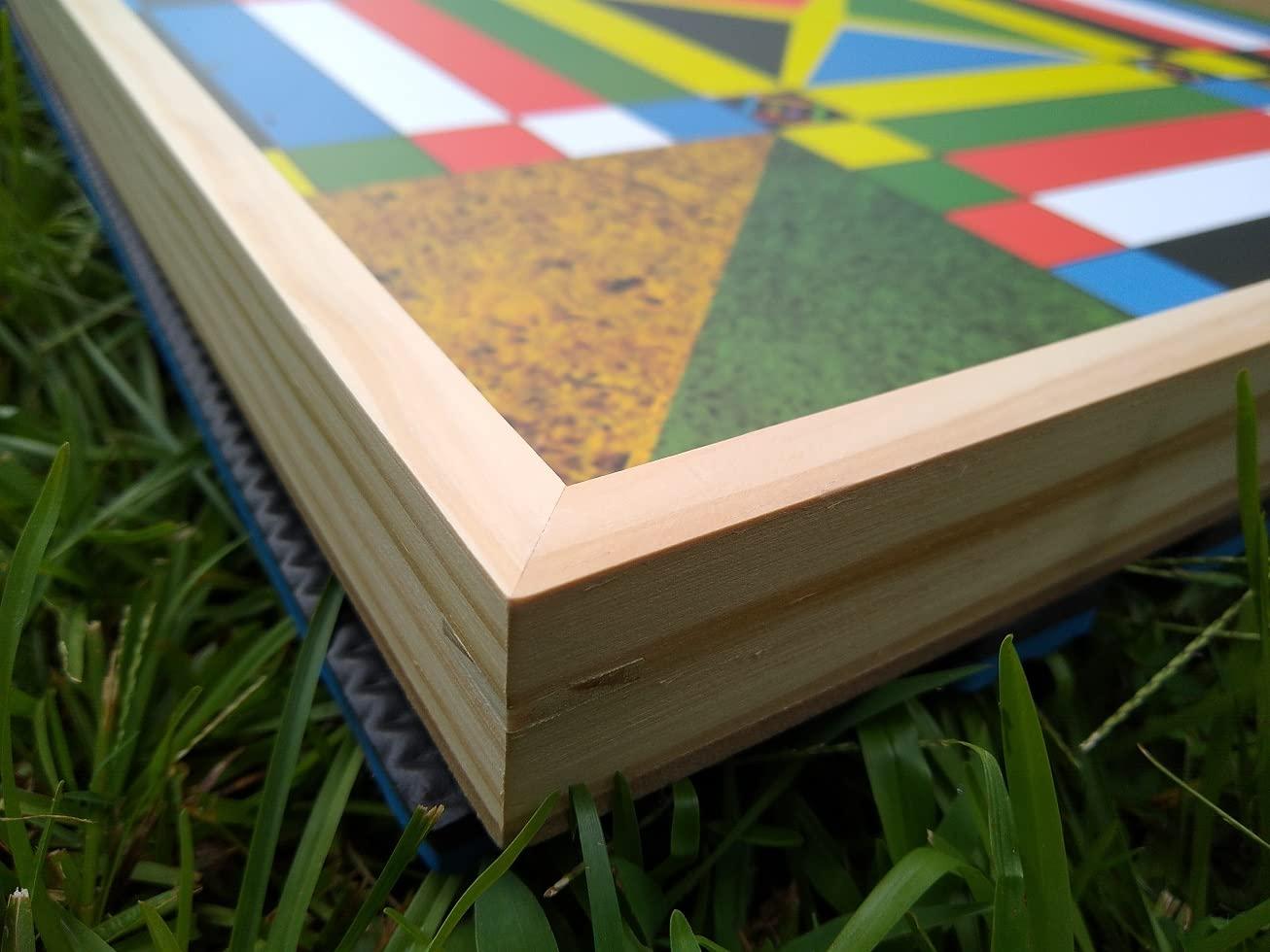 JAMAICANLUDO Jamaican Ludo Flag Edition (Ludi/Ludy/Loodi) | 24in x 24in Board Game | Family Game Night Activity | Fun Easy Multi-Player Entertainment