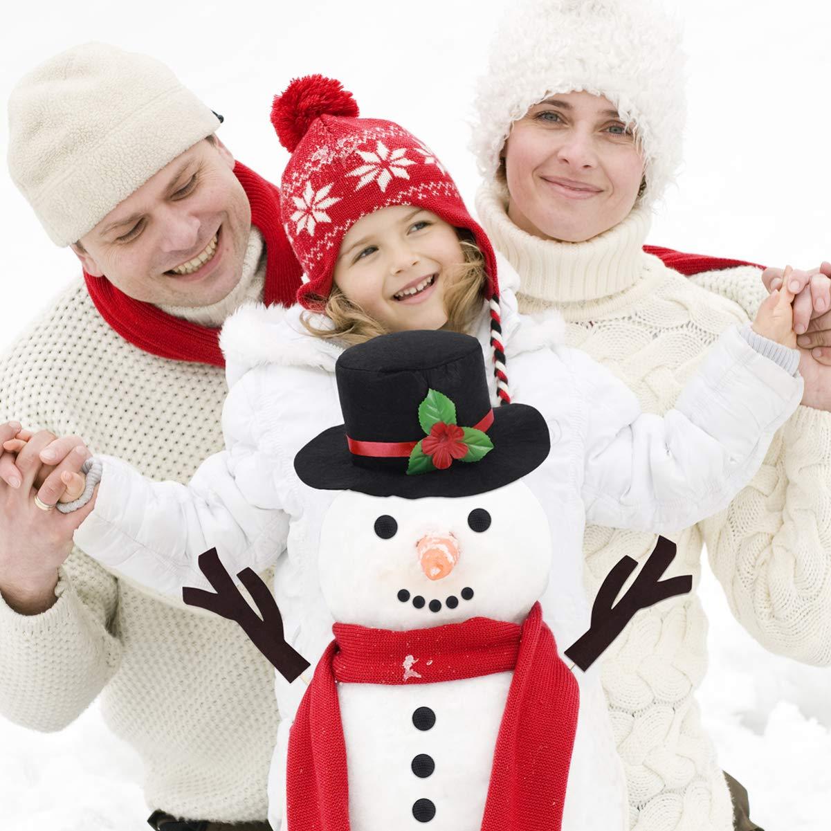 STOBOK 16 pcs Snowman Making Kit Christmas Snowman Kit Snowman Building Kit