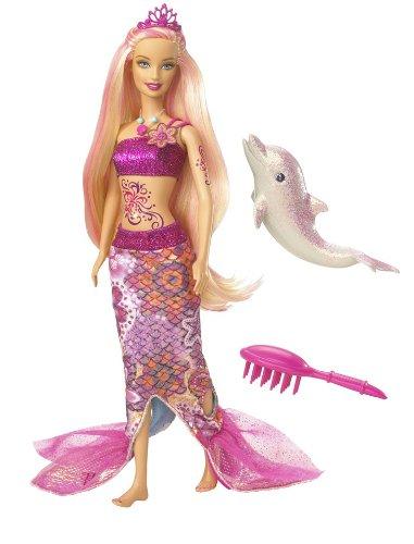 Barbie becomes a online mermaid