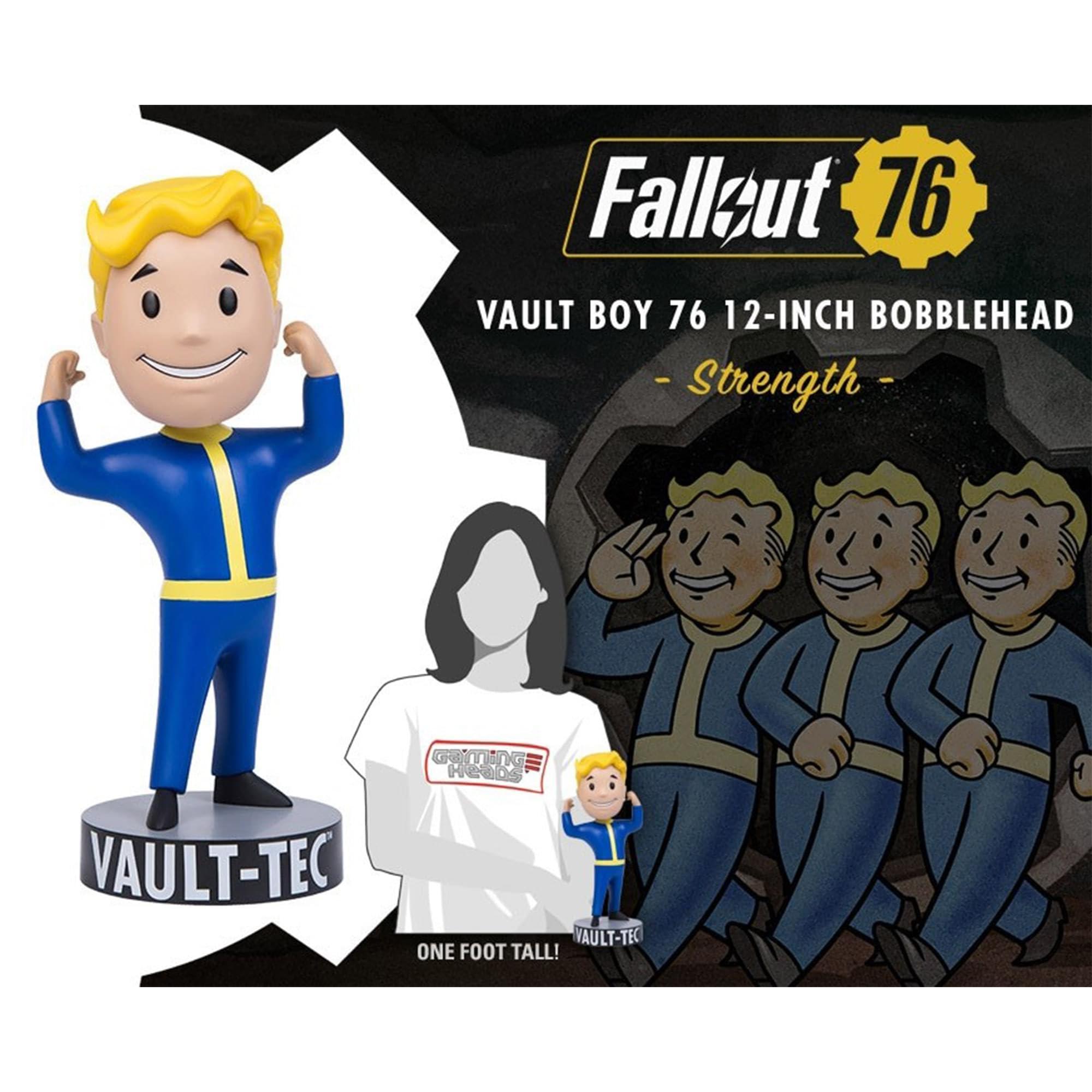 Gaming Heads Gaming Heads Fallout: Vault Boy 76 Strength - 12\" (Tall) bobblehead