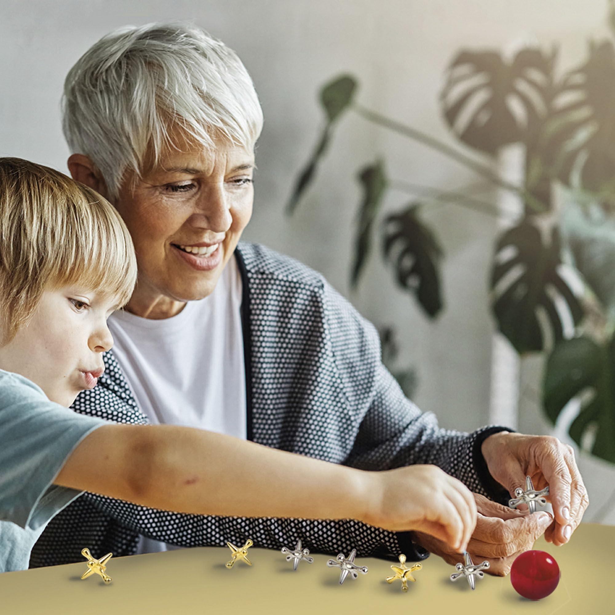 Schylling Metal Jacks and Rubber Ball Set