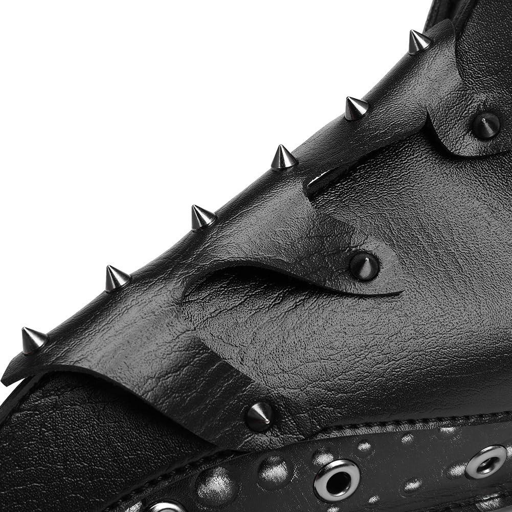 Cielasis PU Leather Plague Doctor Mask, Halloween Costume Bird Death Mask,Retro Leather Steampunk Halloween Costume Long Nose Bird Beak Cosplay Props for Mardi Gras, Masquerade Party, Christmas,Punk party