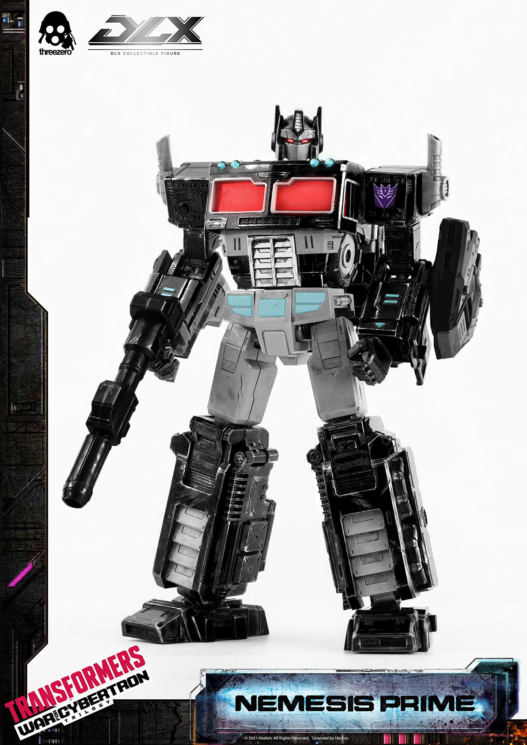 ThreeZero ThreeZero Transformers: War for Cyberton: Nemesis Prime DLX Collectible Figure, Multicolor
