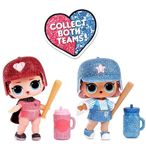 L.O.L. Surprise! L.O.L. Surprise! All-Star B.B.s Sports Series 1 Baseball Sparkly Dolls with 8 Surprises
