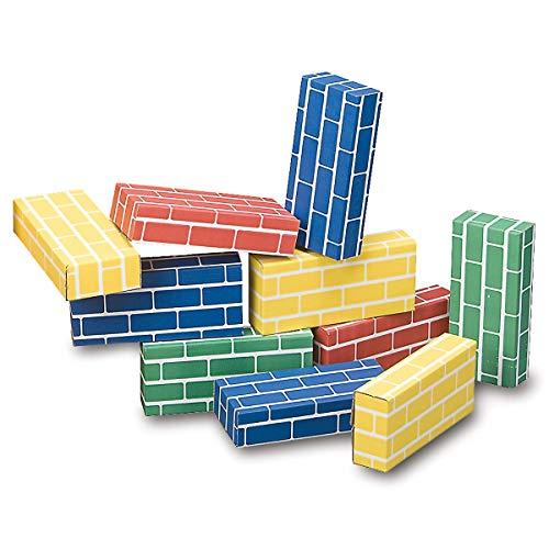 Lillian Vernon Primary Building Bricks- Kids Cardboard Bricks, Each 9" x 4" x 2" (Set of 24) image-3