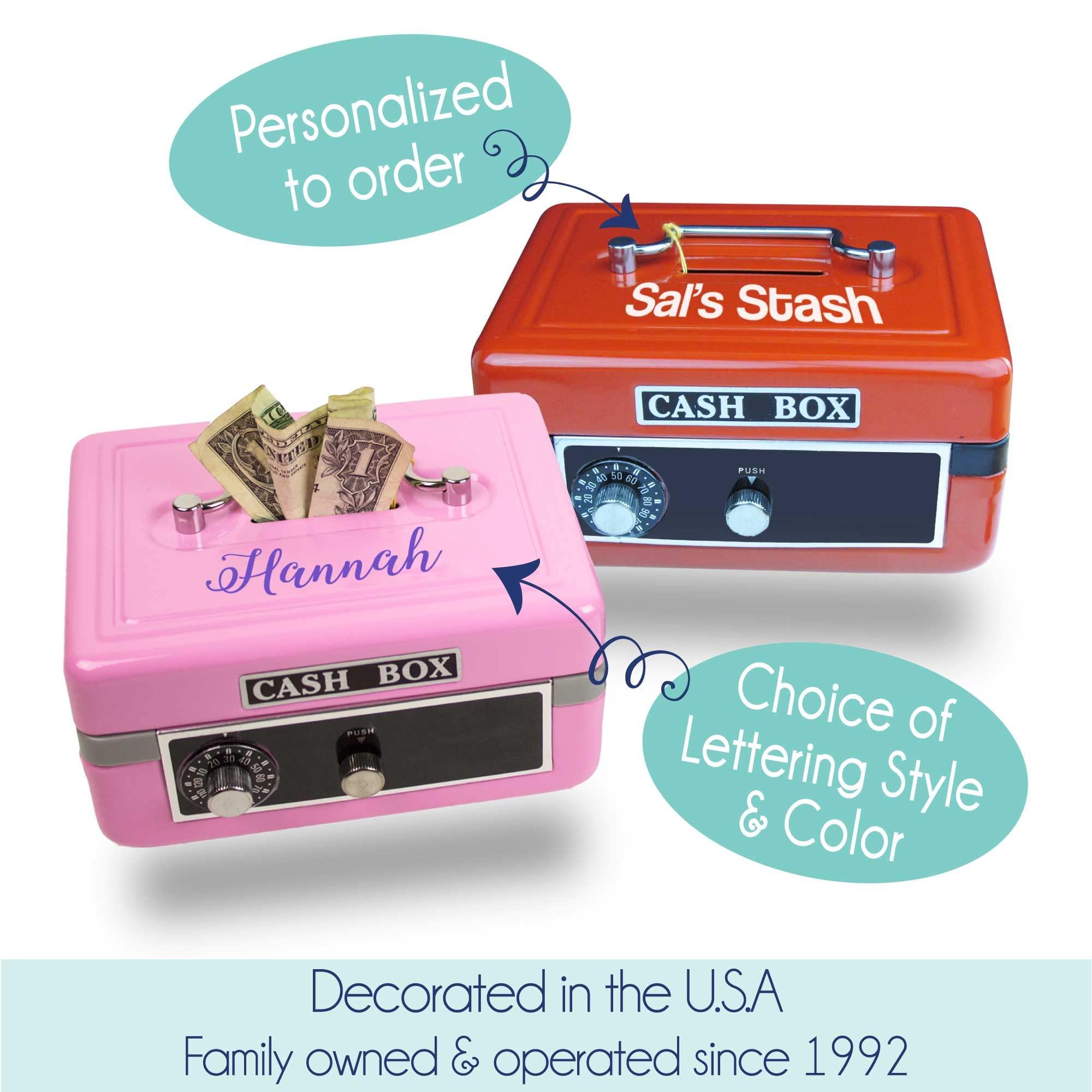 My Bambino Personalized Pink Cash Box (Princess Castle)