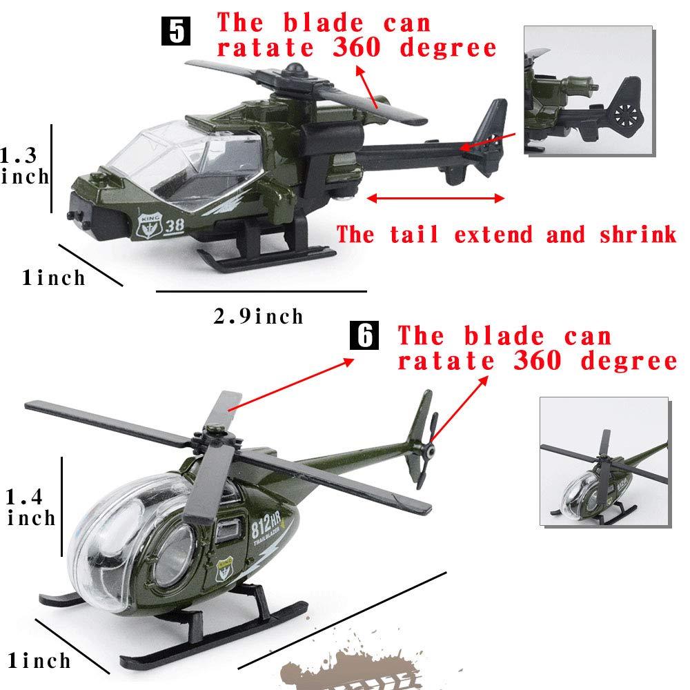 DUNRIOG TOYS 23 Pack Die-cast Military Vehicles Sets,6 Pack Assorted Alloy Metal Army Models Car Toys,16 Pack Soldier Army Men,1 Playmat,Mini Army Toy Tank,Panzer,Anti-Air Vehicle,Helicopter Playset for Kids Boys