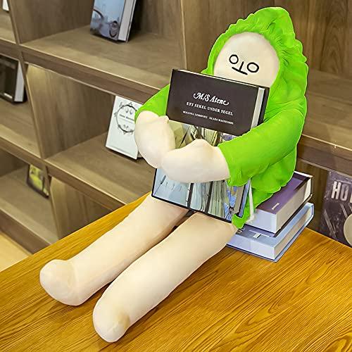 Ahlulu Ahlulu Cute Banana Man Doll, Creative Stuffed Toy with Multiple Funny Poses Adorable Birthday Party Gift for Kids (Green, 16 in)