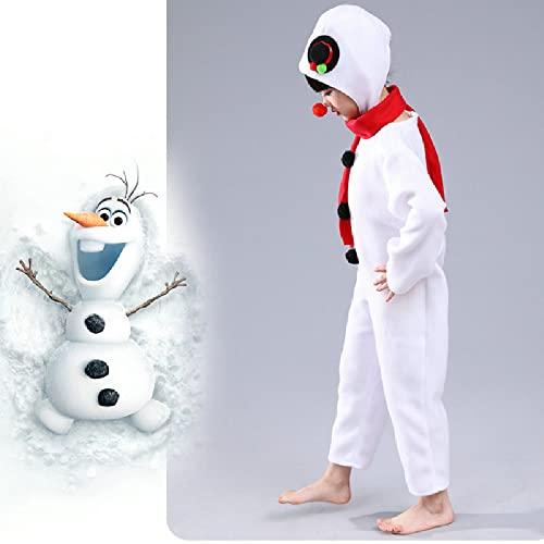 Quenny Quenny Christmas children Snowman costume with red scarf (XXX-Large)