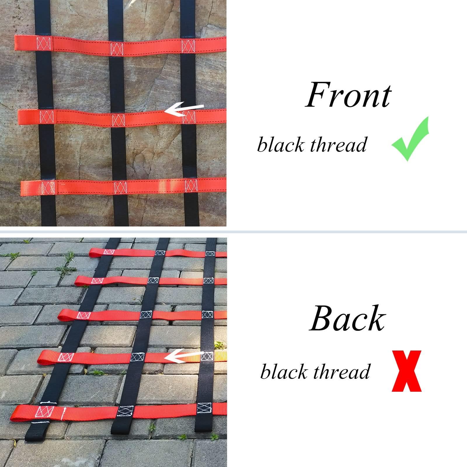 DREAMOSA DREAMOSA Ninja Net Climbing,Cargo Climbing Kids Ladder Outdoor Adults Playground Webbing Balcony Protection Fence Net,for Ninja Slackline, Obstacle Courses,Ninja Warrior Line,Training Equipment