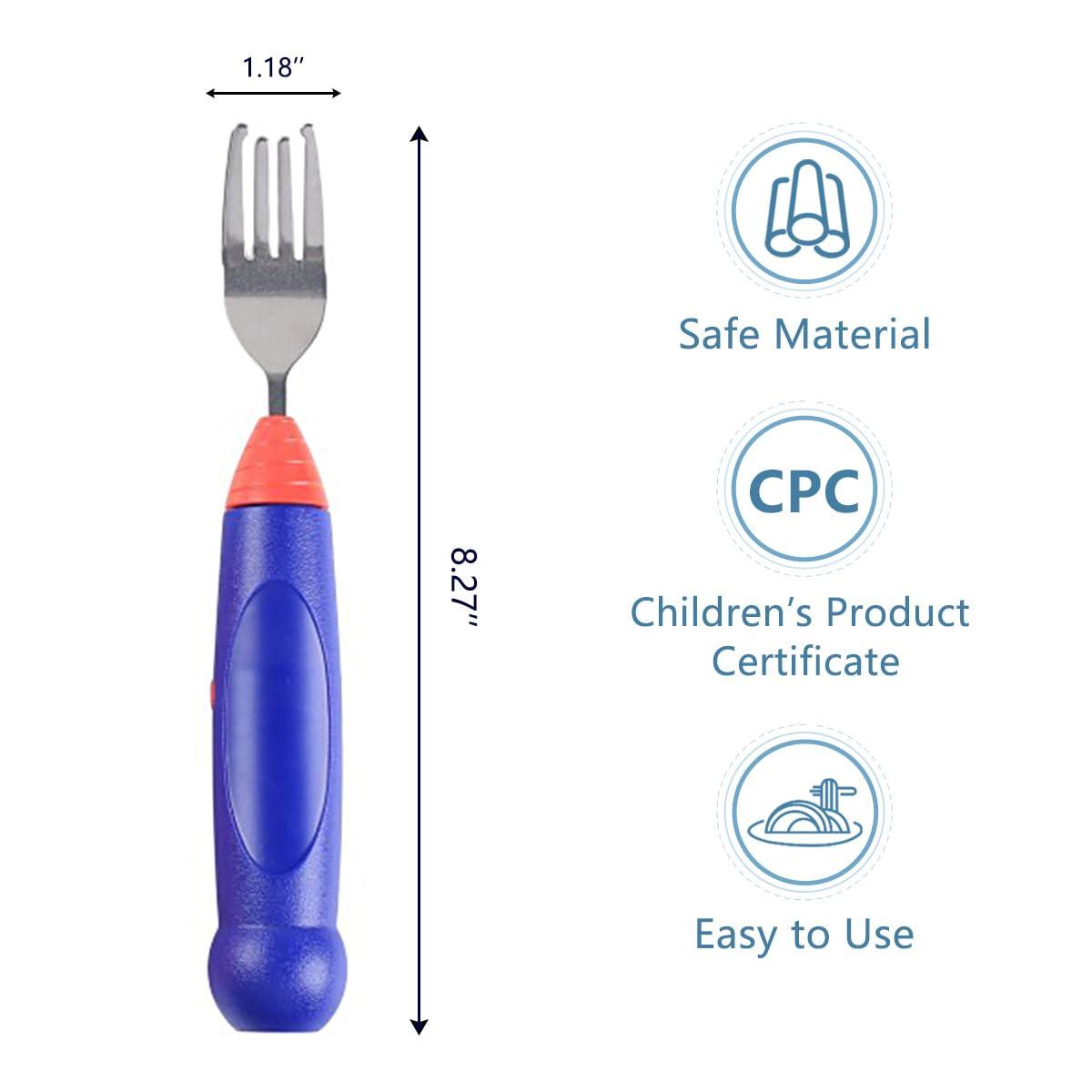 wingosoph wingosoph Electric Spinning Spaghetti Fork for Kids, Automatic Children's Flatware, Twirling Fork for Noodle (NY068-Blue)