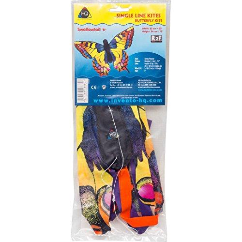 HQ HQ Kites Swallowtail R Butterfly Kite, 20 Inch Single Line Kite with Tail