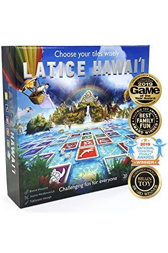 Latice Latice Hawaii Strategy Board Game - The Multi-Award-Winning Smart New Family Board Game For 2 Players, Intelligent Fun for Creative People.