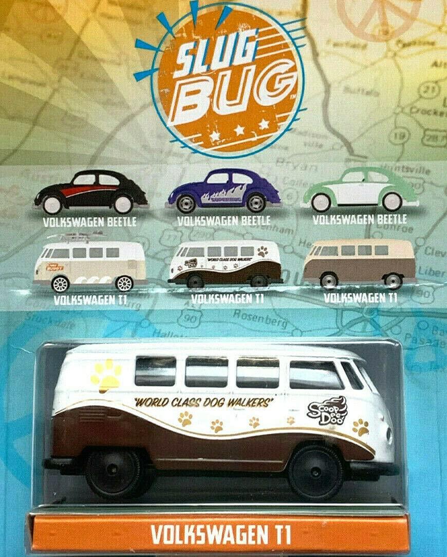 DieCast DieCast Jada Punch Buggy Slug Bug 1:64 Scale - Volkswagens T1 Bus [White/Brown]