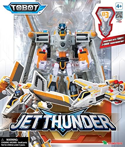 TOBOT TOBOT GD Jet Thunder, Youngtoys Transforming Collectible Vehicle to Robot Animation Character