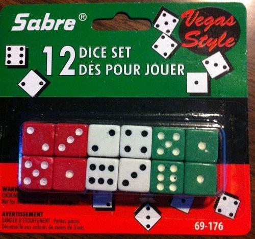 SABRE SABRE 12 Dice Set Vegas Style