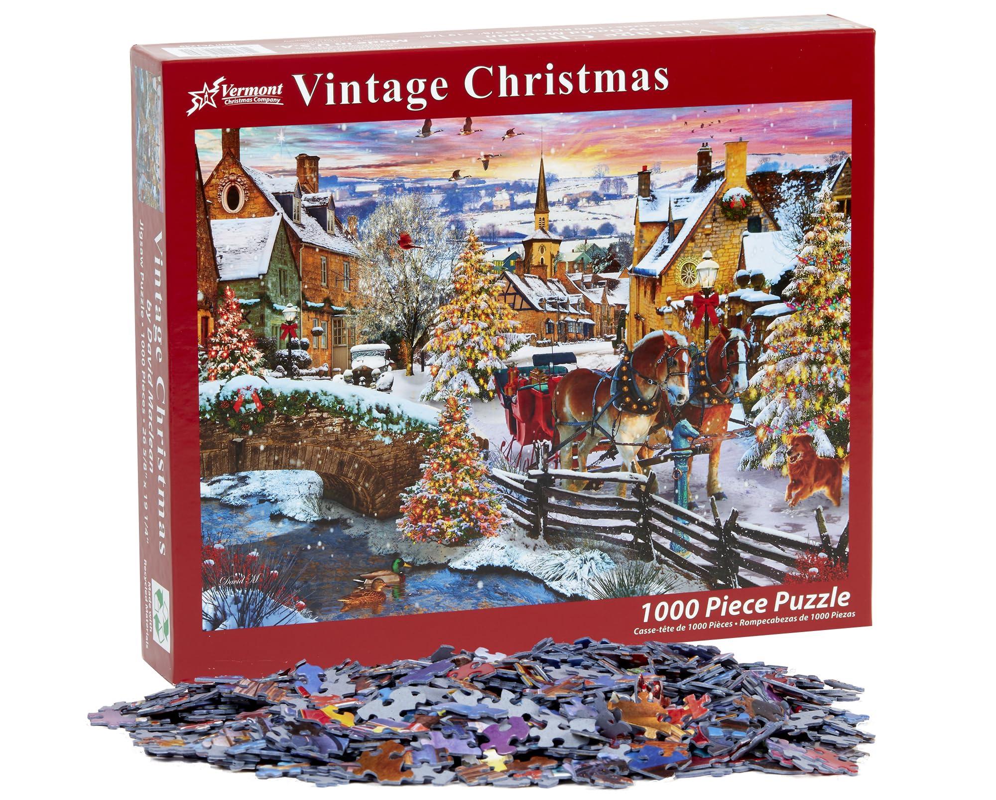 Vermont Christmas Company Vermont Christmas Company Vintage Christmas Jigsaw Puzzle 1000 Piece