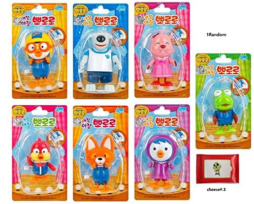 Microphone Pororo Petty Microphone Shape Toy (Blue or Red)& Walking Pororo Doll(1Random) Set Various Sounds & Shine+Sinbi Tissue